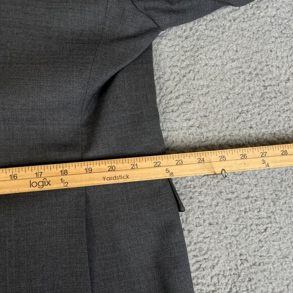 UNTUCKit  Palazzo Blazer Wool Mens 48R Italian Woven Gray Work Business Casual - Picture 14 of 16